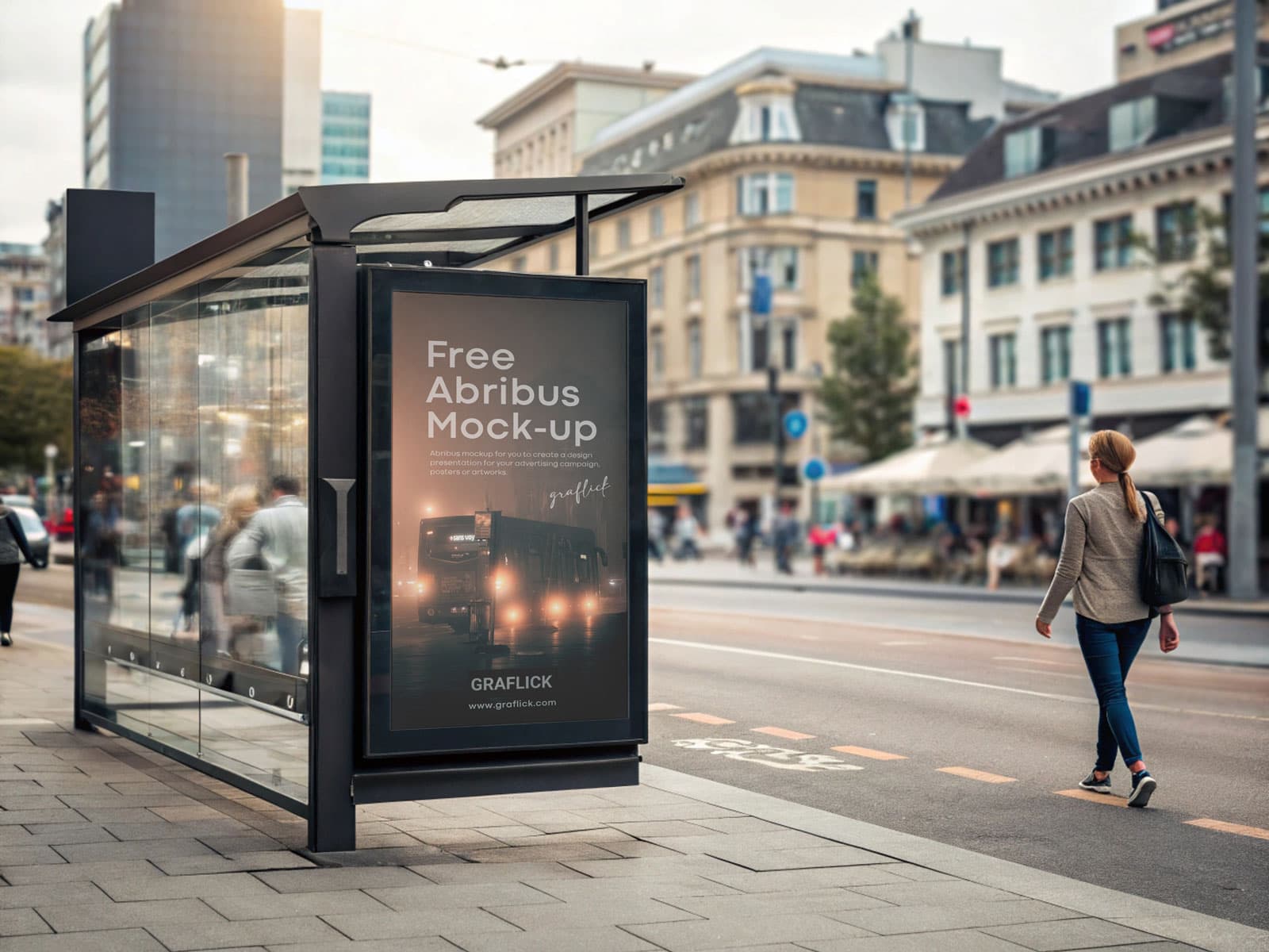 Bus Shelter Mockup