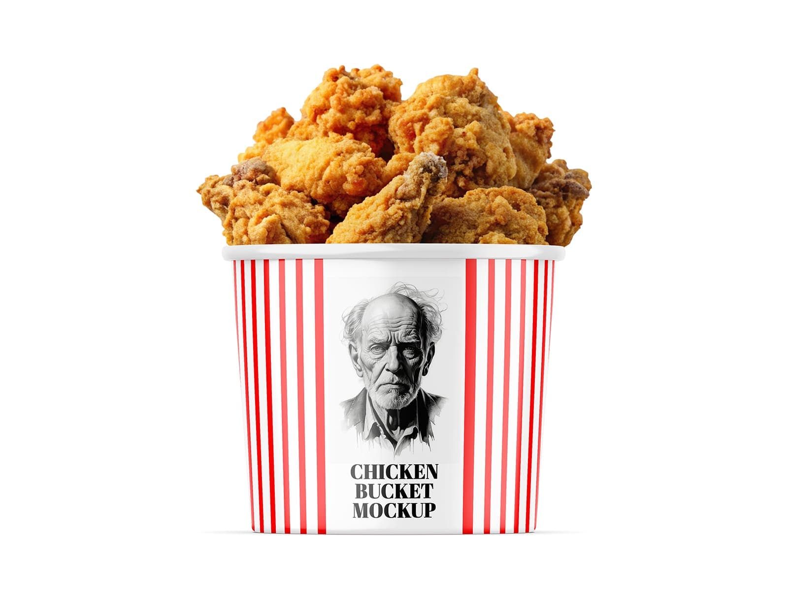 Free fried chicken bucket mockup​