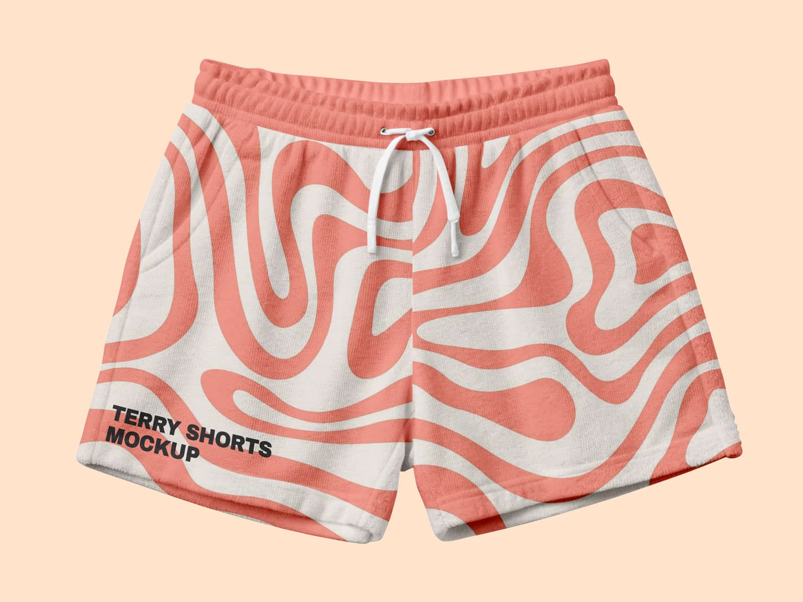 French terry shorts mockup​