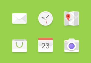 Light Android Icons Set