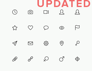 Simple Line Icons Set Vol.1