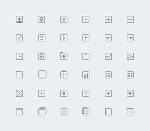 36 Thin Icons