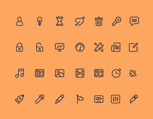 Cicons: 40 Outline Icons