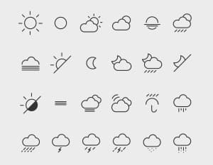 42 Weather Icons