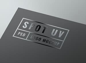 Spot UV Logo MockUp