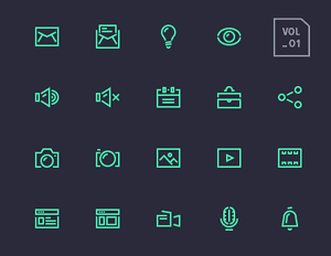 Stroke Gap Icons Set Vol.1