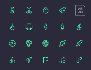 Stroke Gap Icons Set Vol.4