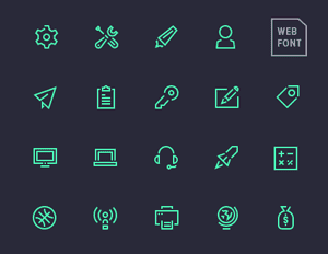 Stroke Gap Icons – Webfont
