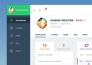 Course Dashboard UI