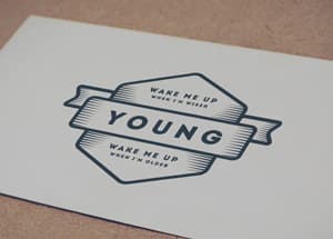 Vintage Logo MockUp PSD #2