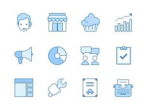 Ultraviolet: 60 Business Icons