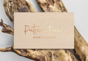 Gold Foil B-Card MockUp