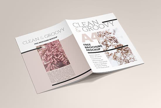Free A4 brochure / Catalog mockup
