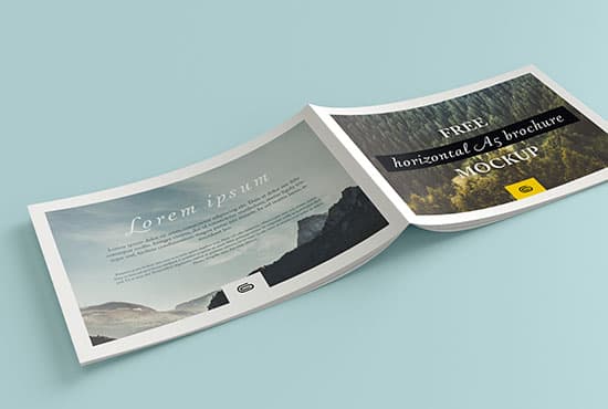 Landscape brochure mockup