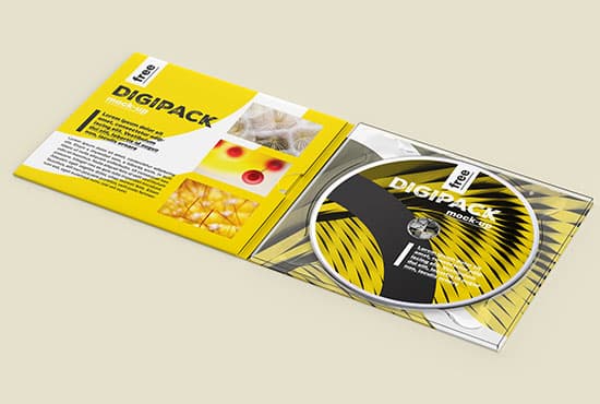 Free digipack mockup