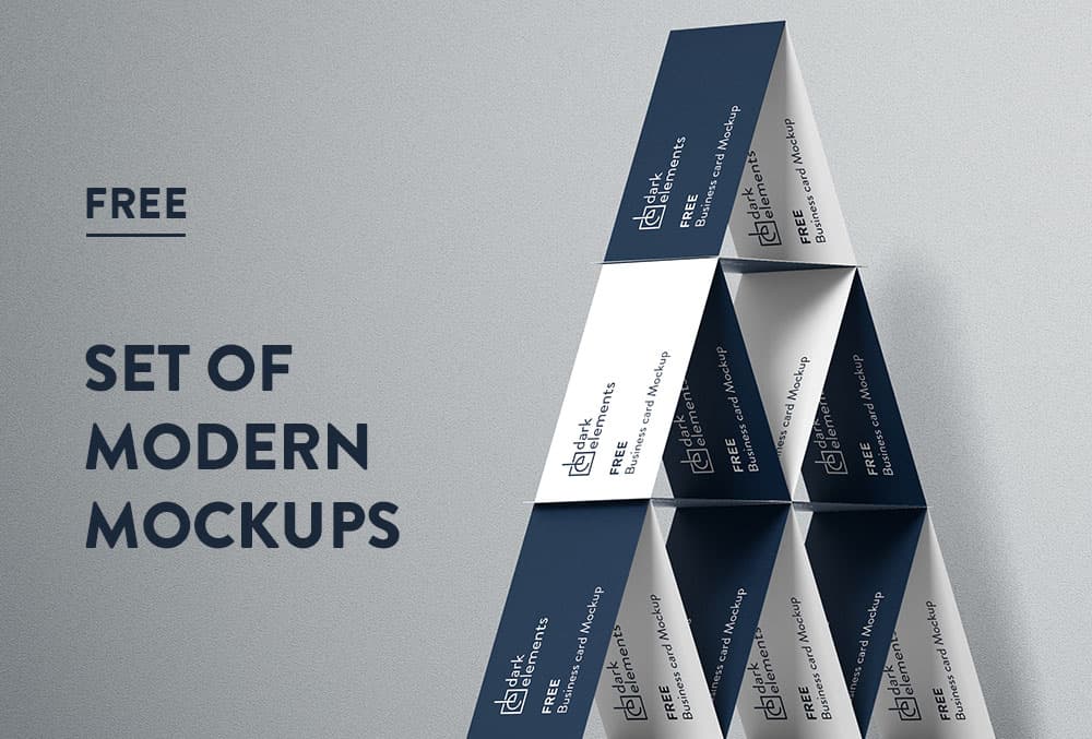 Dark Elements / Free premium mockups