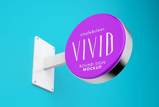 Vivid & Clean Sign Mockup