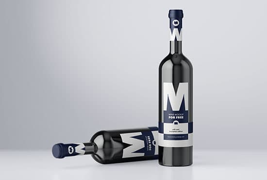 Free wine mockup