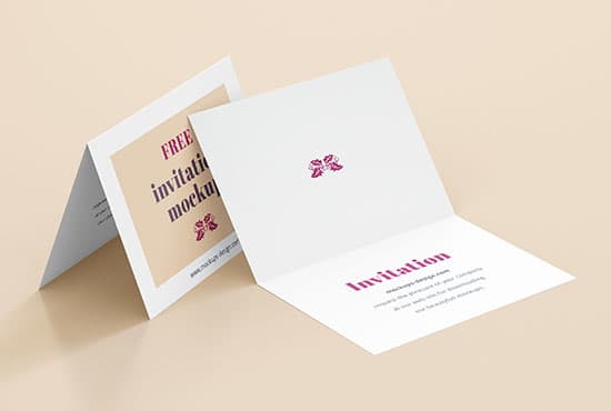 Free invitation mockup