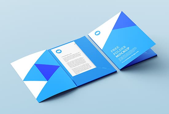 Free folder mockup