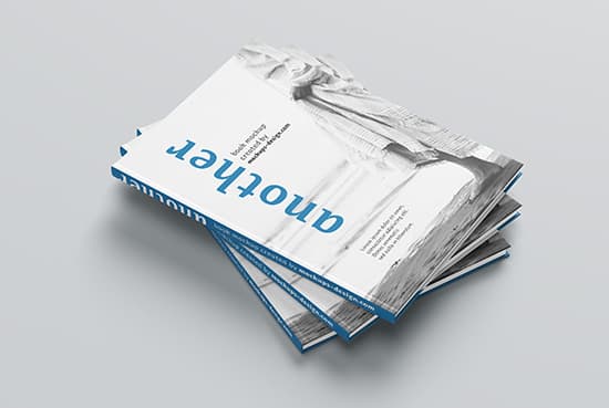 Free A4 hardcover book mockup