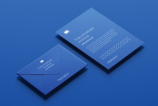 Free envelope mockup