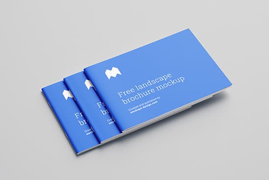 Free landscape brochure mockup