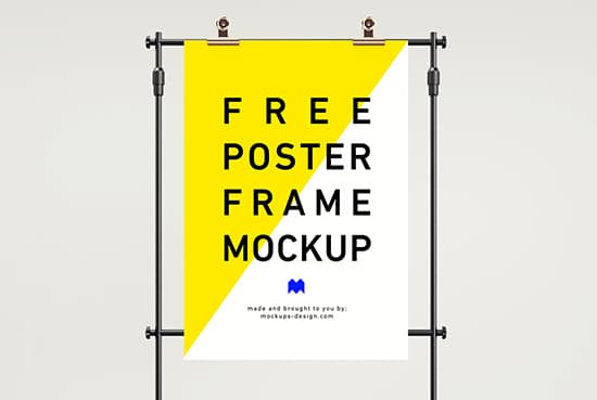 Free frame poster mockup