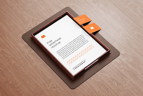 Free letterhead mockup