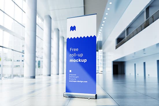 Free roll up mockup