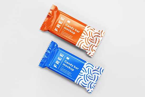 Free candy bar mockup