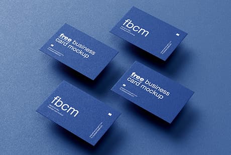 Minimalistic business cards mockup