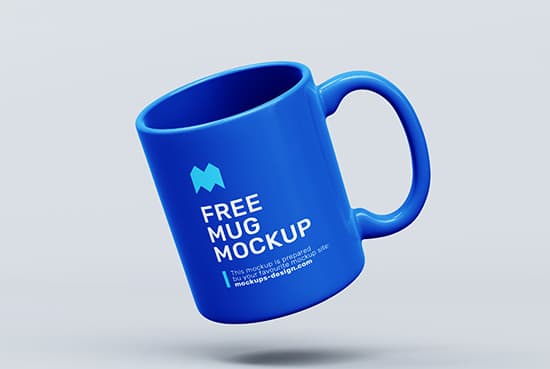 Free simple mug mockup