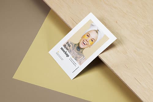 Simple A6 flyer mockup