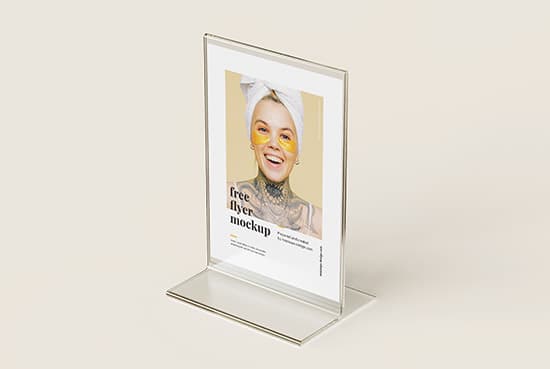 Flyer stand mockup