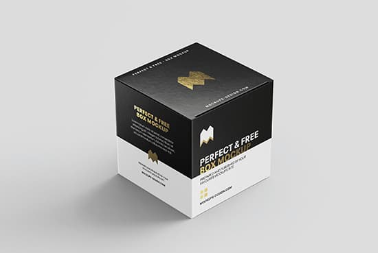 Square box mockup
