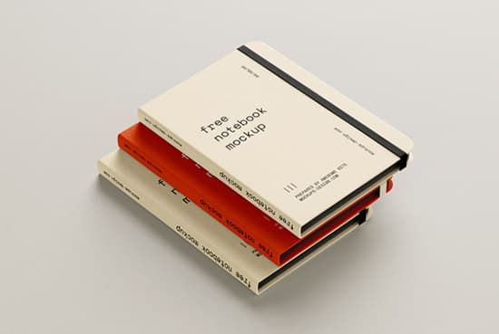 Free notebook mockup