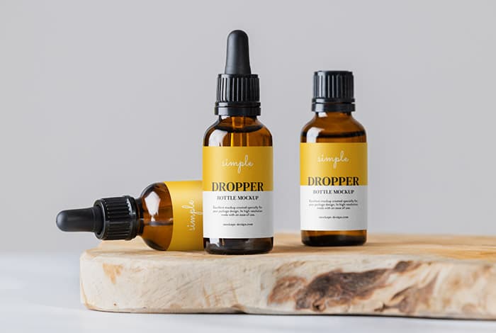 Aromatherpay bottles mockup