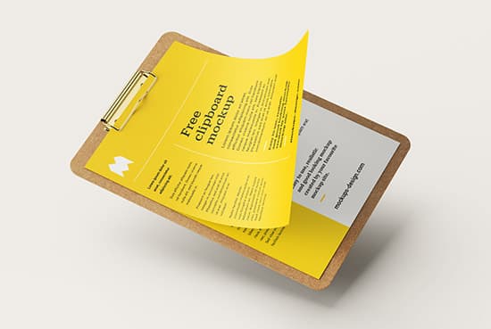 Clipboard mockup