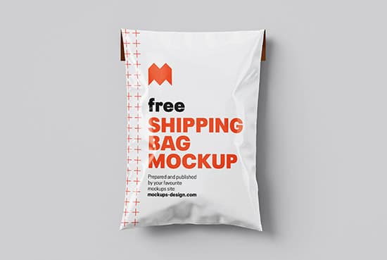 Shipping bag mockup