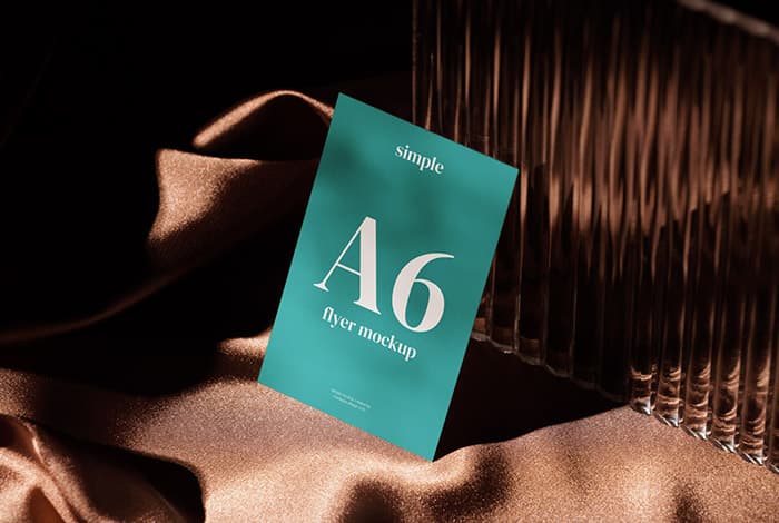 Dark A6 Flyer mockup