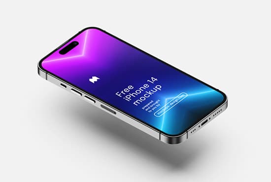 Free iPhone 14 Pro mockup