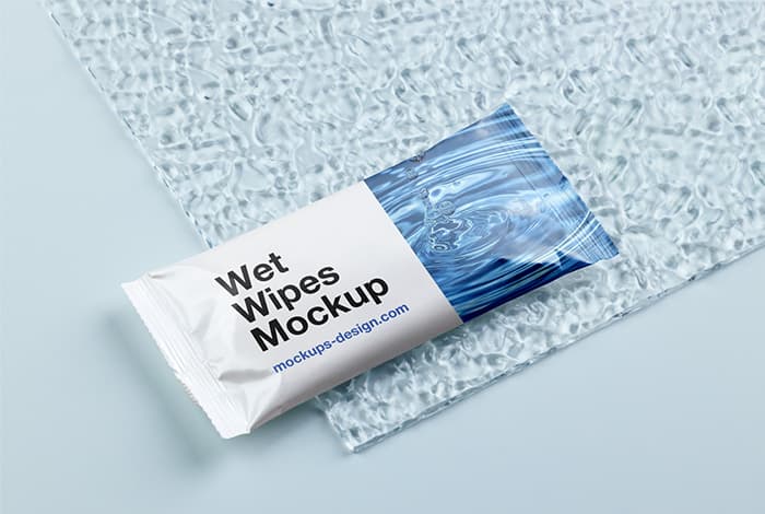 Wet wipes mockup