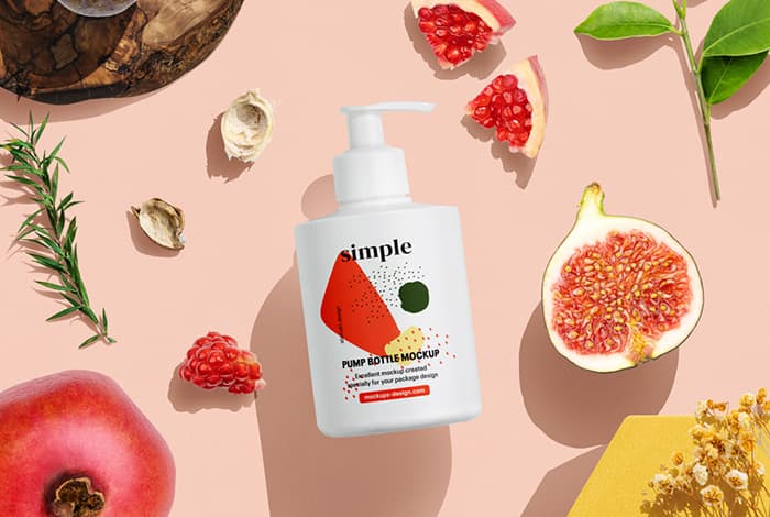 [MSC] Cosmetic pump bottle mockup
