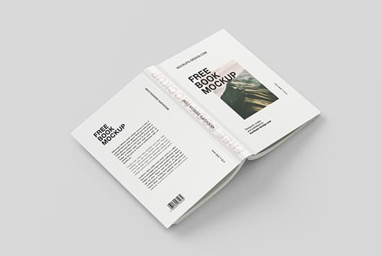 Hardcover book mockup