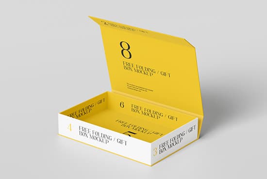Folding box mockup