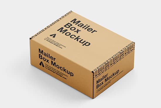 Mailer box mockup