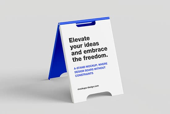 Clean A-stand mockup
