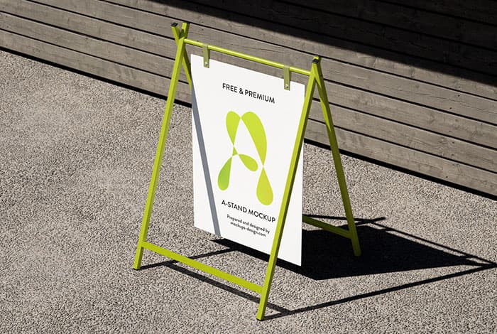 Customizable A-stand mockup