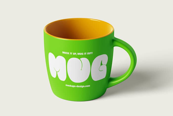 Ceramic matt mug mockup